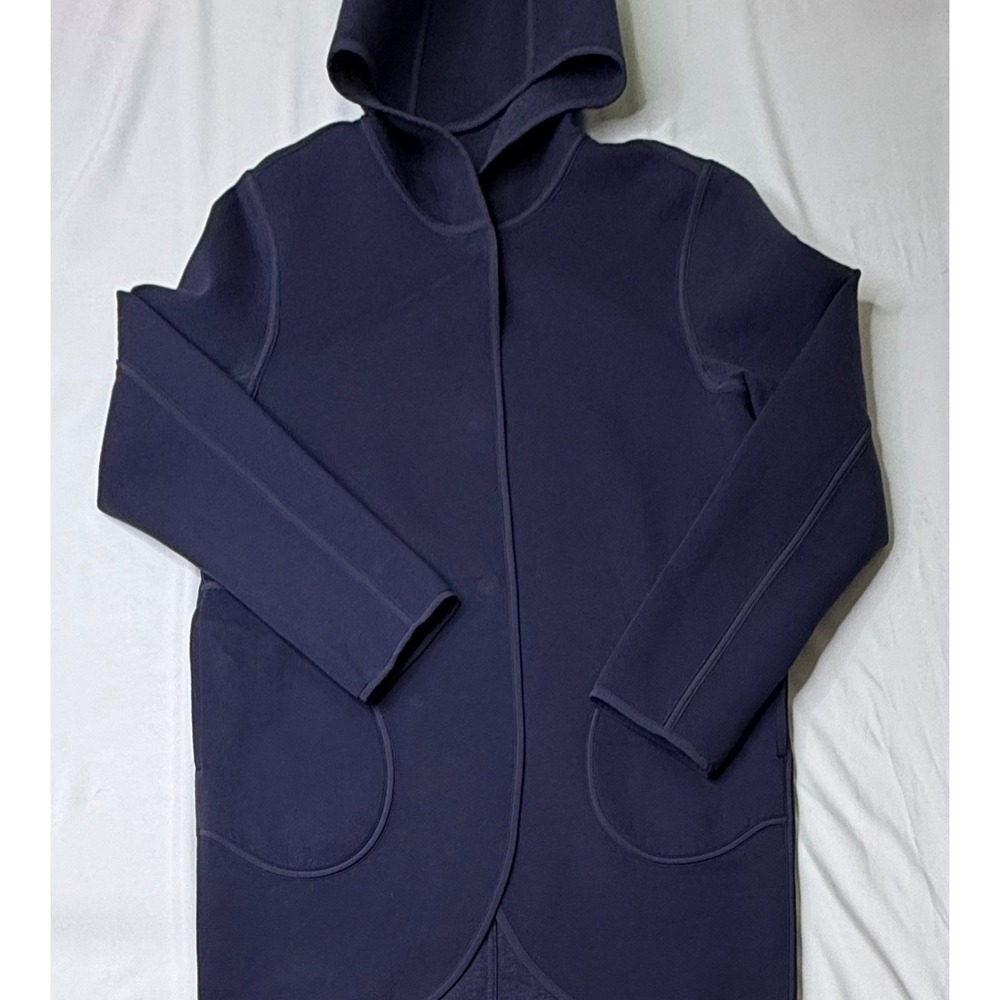 Lululemon City Bound Wrap Jacket Indigo Reversible Hooded Coat Womens Medium